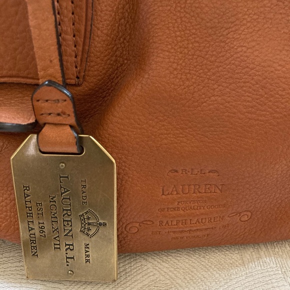 Lauren by Ralph Lauren tan leather bag - Picture 3 of 4